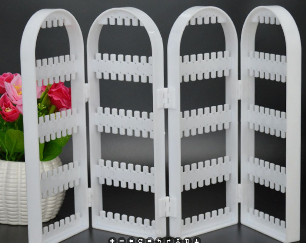 Multi-functional plastic jewelry display stand for export Application Scenario
