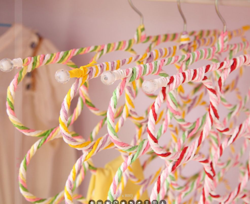 28-ring paper rattan clothes hangers for export Specification image