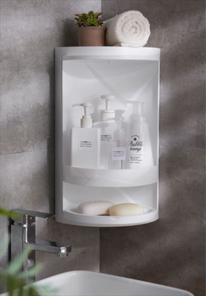 化妆收纳盒/吸挂壁储物盒/卫生间置物盒细节图