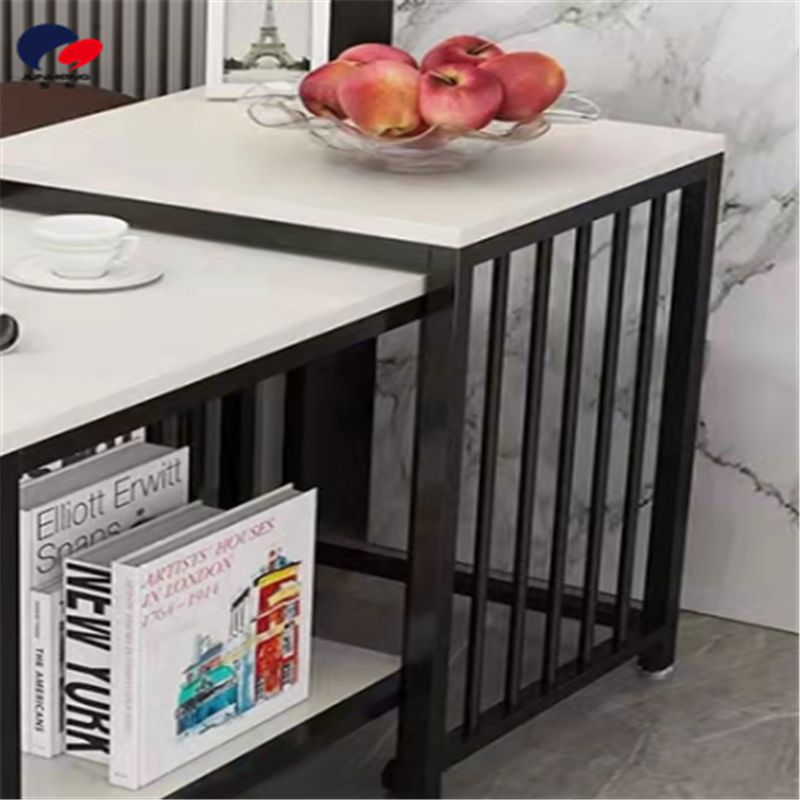 Light luxury sofa, side table, side cabinet, balcony, living room, creative long coffee table, movable corner table, simple and modern bedside small square table Application Scenario