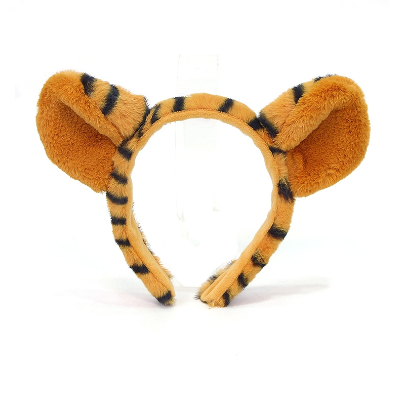 可爱老虎发箍2022新年头饰表演拍照压发头箍老虎耳朵毛绒发夹圣诞详情图14