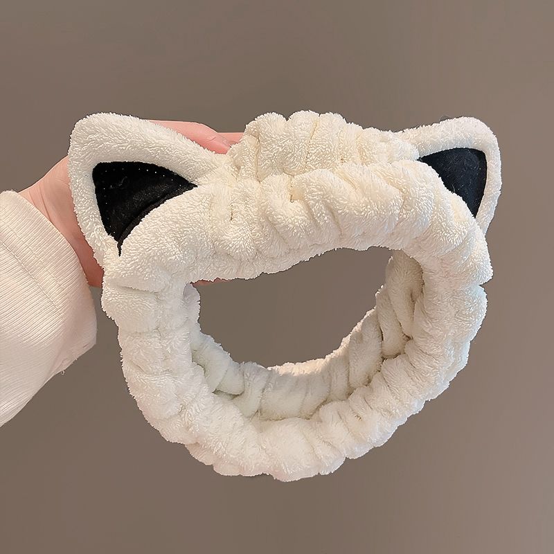 猫耳朵/束发带/洗漱发带白底实物图