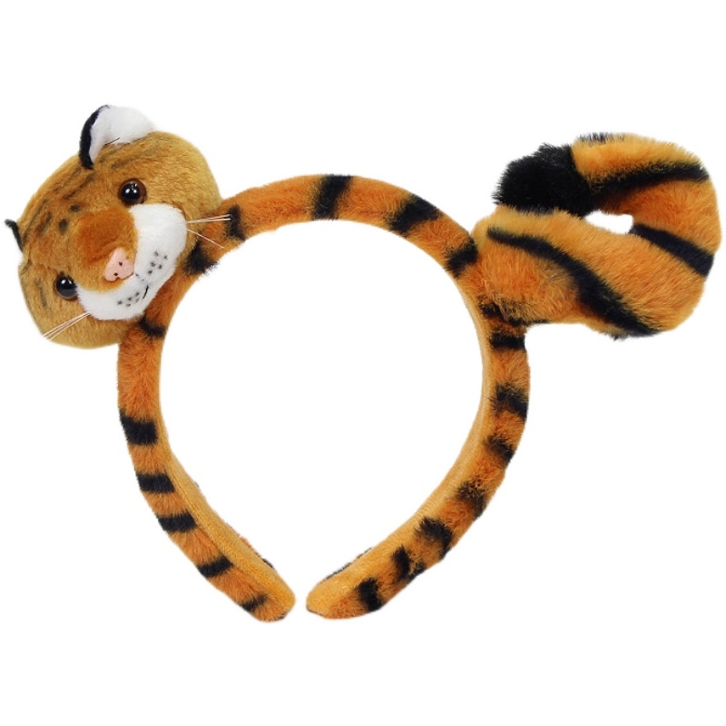 老虎发箍/虎纹发箍/拍照摆造型白底实物图