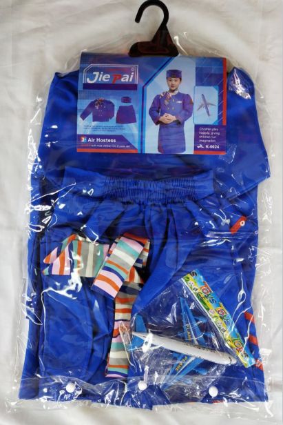 K-0024小空姐服表演服装节日服装舞会服装派对服装衣夹,PE袋包装,单色详情图1