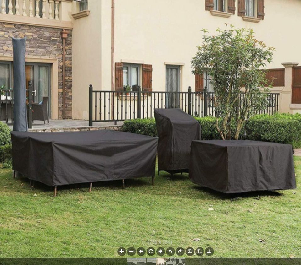 420D Oxford fabric waterproof, dustproof and sun-proof table and chair covers for export