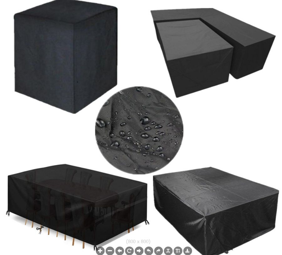 420D Oxford fabric waterproof, dustproof and sun-proof table and chair covers for export Specification image