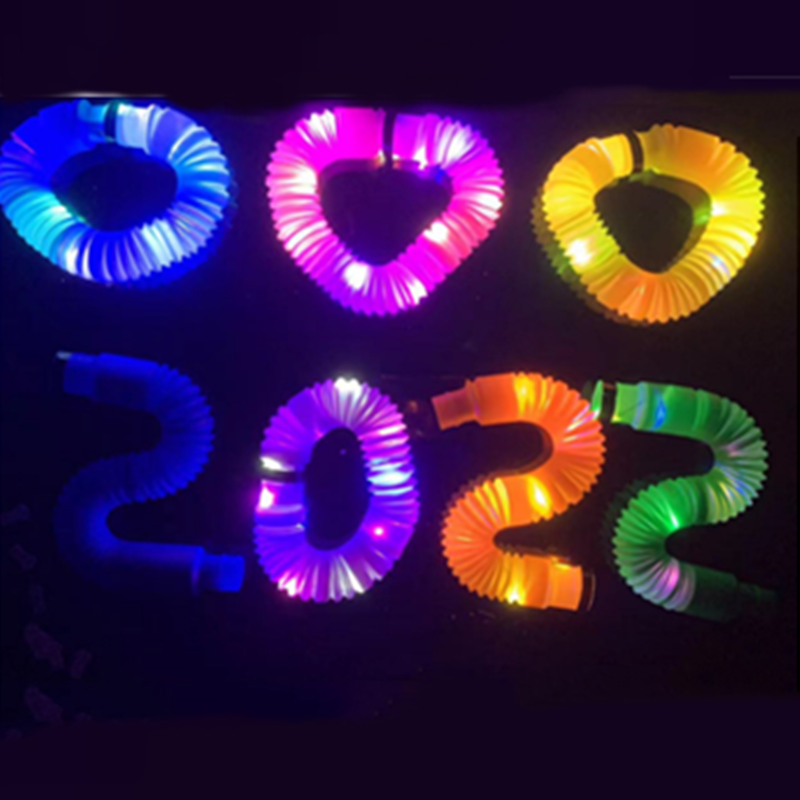 跨境商品玩具/LED发光伸缩管/发泄解压软管细节图