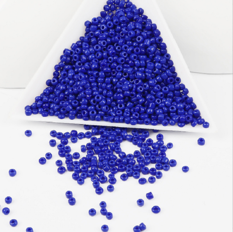 玻璃米珠白底实物图