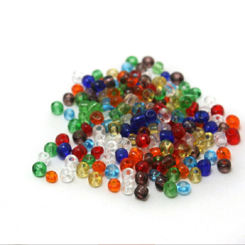 DIY手工串珠材料 2mm.3mm.4mm 灌银米珠 十字绣珠子玻璃小米珠批发