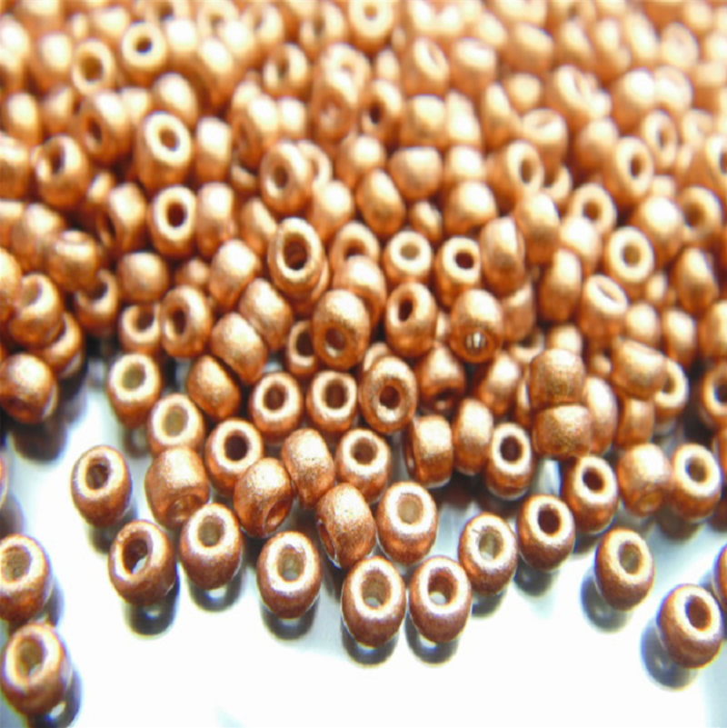 Yiwu diy beading materials: loose beads, hand-electroplated rice beads 2mm, 3mm, 4mm, accessories and ornaments, hand-made glass, diy tube beads Specification image