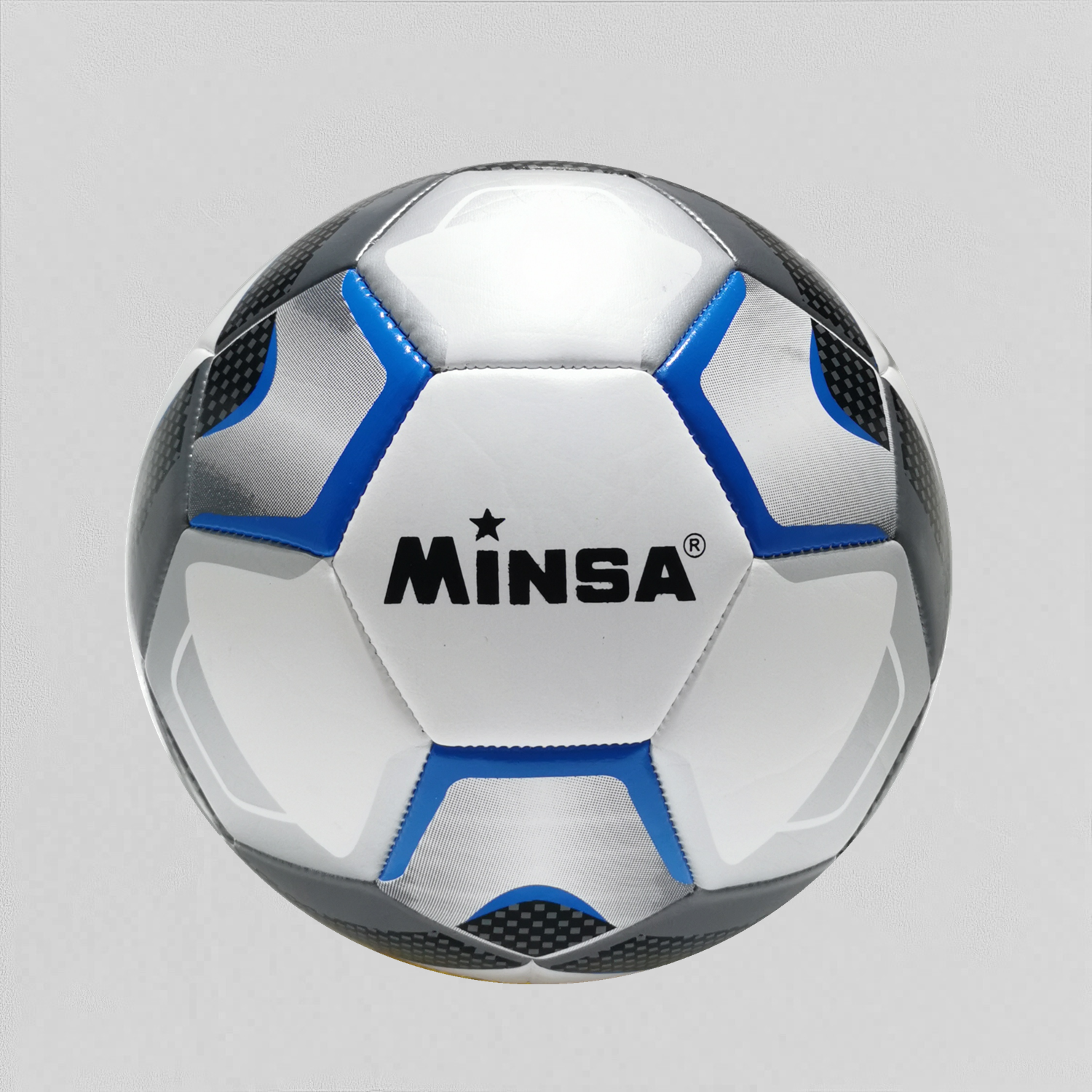 Yiwu Football Factory directly sells MINSA standard No. 5 best-selling matte machine-sewn footballs. They are highly elastic, wear-resistant, and have a good foot feel. They are specially designed for daily training, student and adult training, and competitions. Customized logos are available details Picture