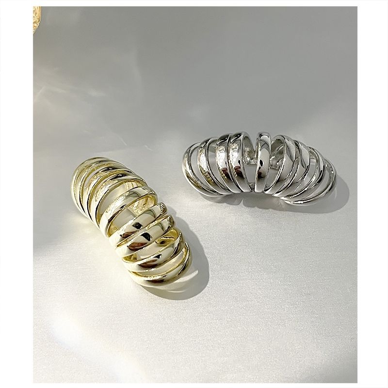 The 2022 new style of exaggerated and fashionable ear bone clip earrings without ear holes, personalized and painless trendy earrings for women details Picture