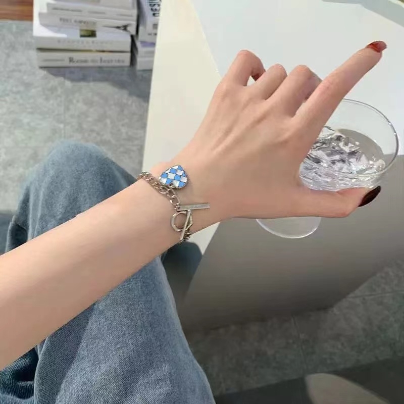 不掉色嘻哈潮人ins手链女时尚网红冷淡风小众设计简约手饰品