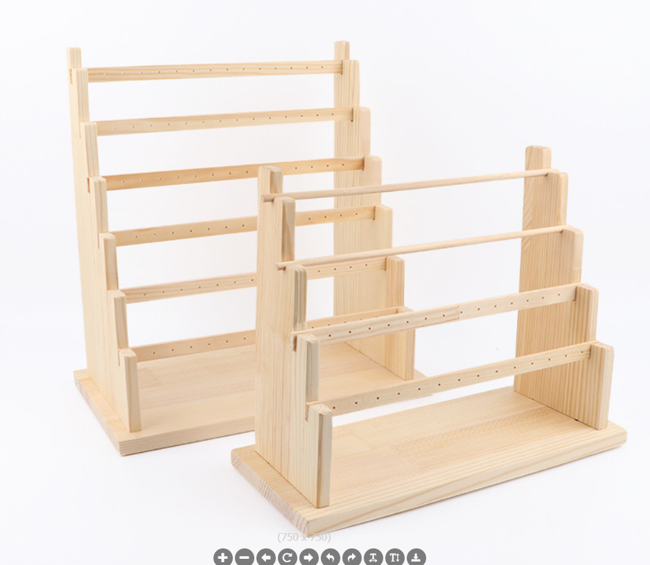 实木耳环耳钉展示架外贸