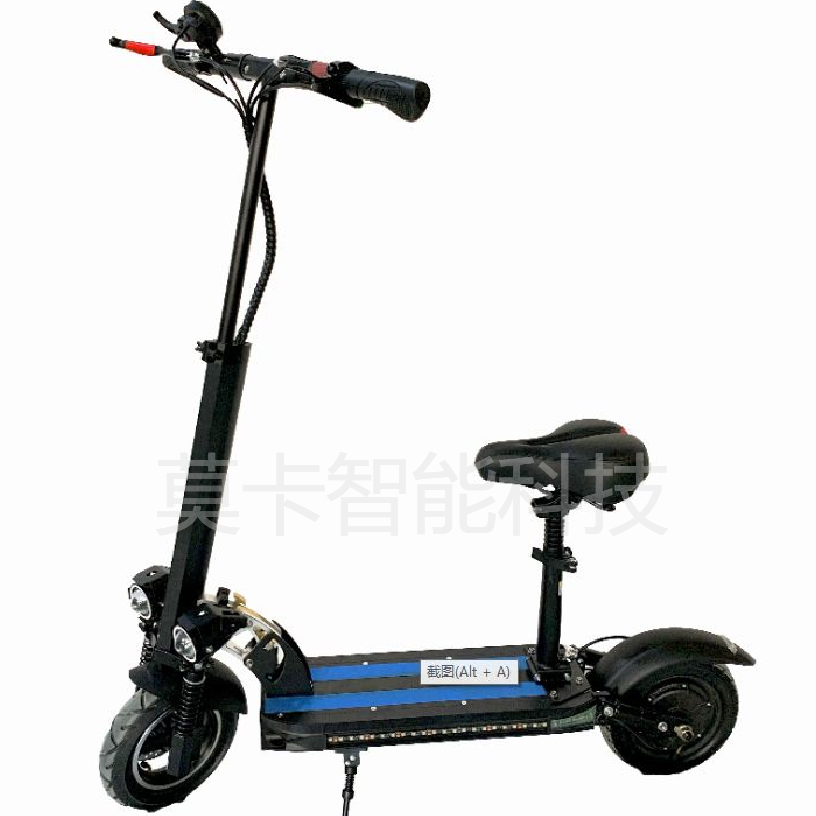 2021工厂越野电动滑板车 10寸铝合金 双减震双高亮LED前灯scooter