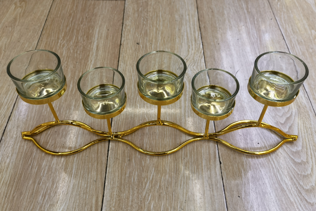 Home electroplated decorative candlestick 11