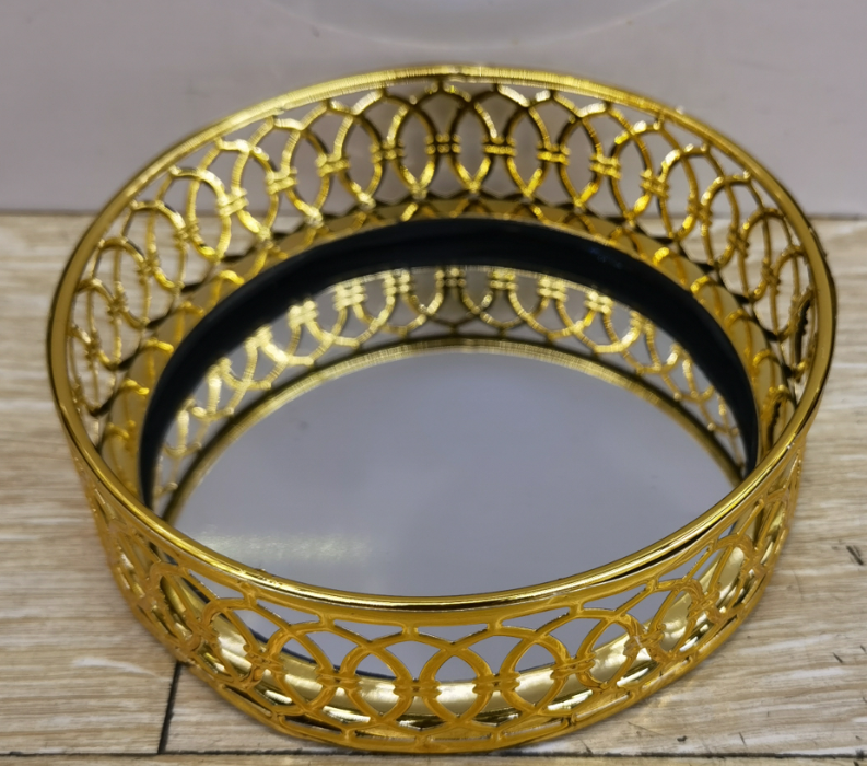 Micro-craft metal handicrafts, home decoration ornaments, home electroplated ornaments, decorative trays 1243 detail image 2