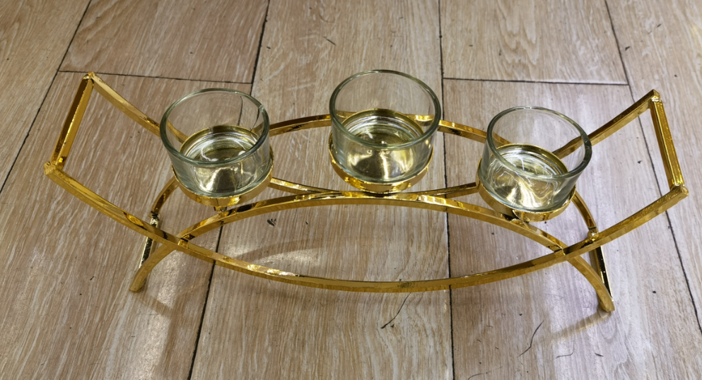 Weiwei Craft Metal Ironwork Electroplated Decorative Candlestick Home Decoration Item 05 detail image 2