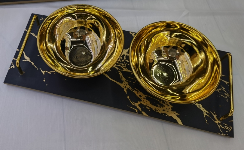 Weiwei Craft Metal Handicrafts, home decoration ornaments, home electroplated ornaments, decorative gold bowls 36 detail image 2