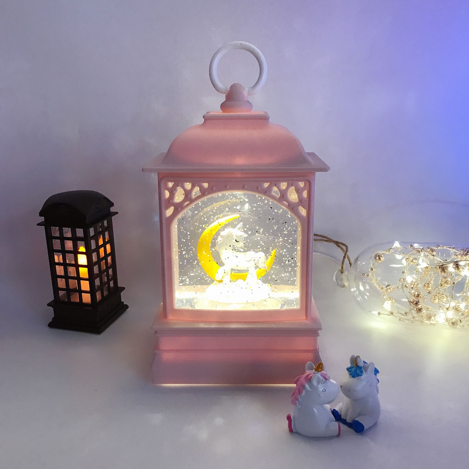 音乐盒  水晶灯/圣诞房子风灯/圣诞节装饰品细节图