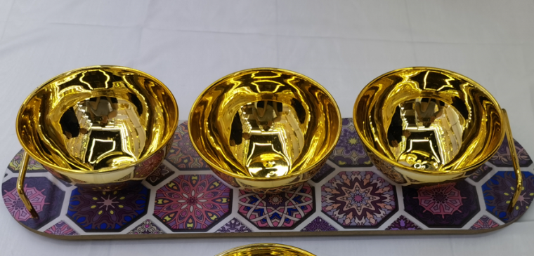 Weiwei Craft Metal Handicrafts, home decoration ornaments, home electroplated ornaments, decorative gold bowls 37 detail image 2