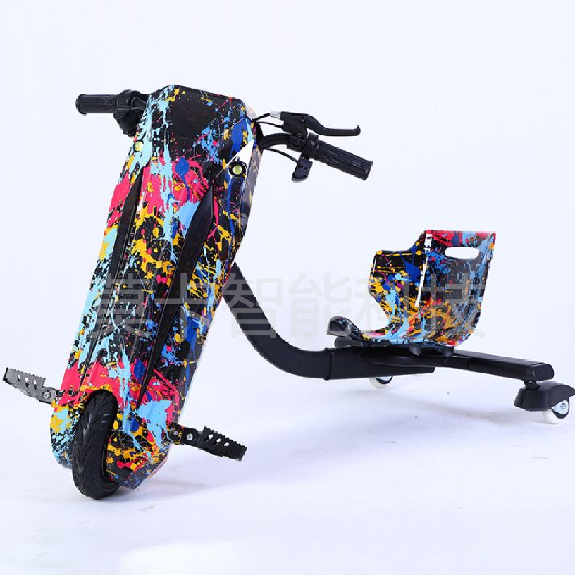 Coche eléctrico de la deriva de los niños tres ruedas coche cuadrado retráctil alquiler de tiempo karting coche de cola para adultos Specification image