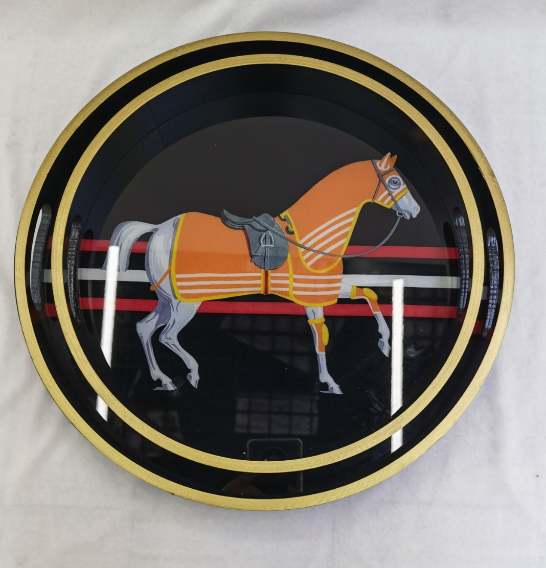 Home decoration wooden tray 85
