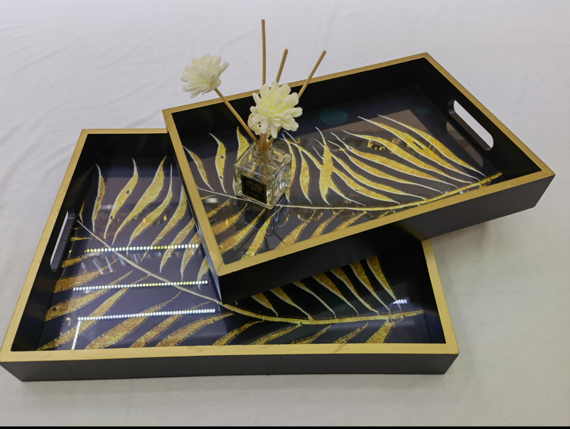 Home decoration wooden tray 57