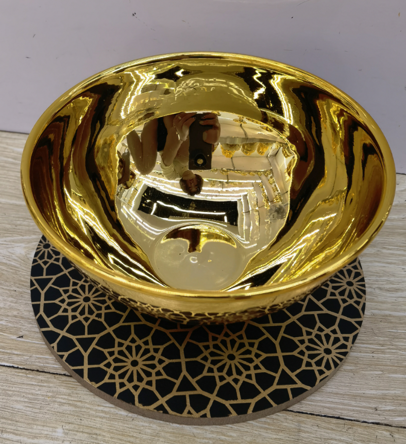 Weiwei Craft Metal Handicrafts, home decoration ornaments, Metal electroplated ironwork decorative bowls, 75