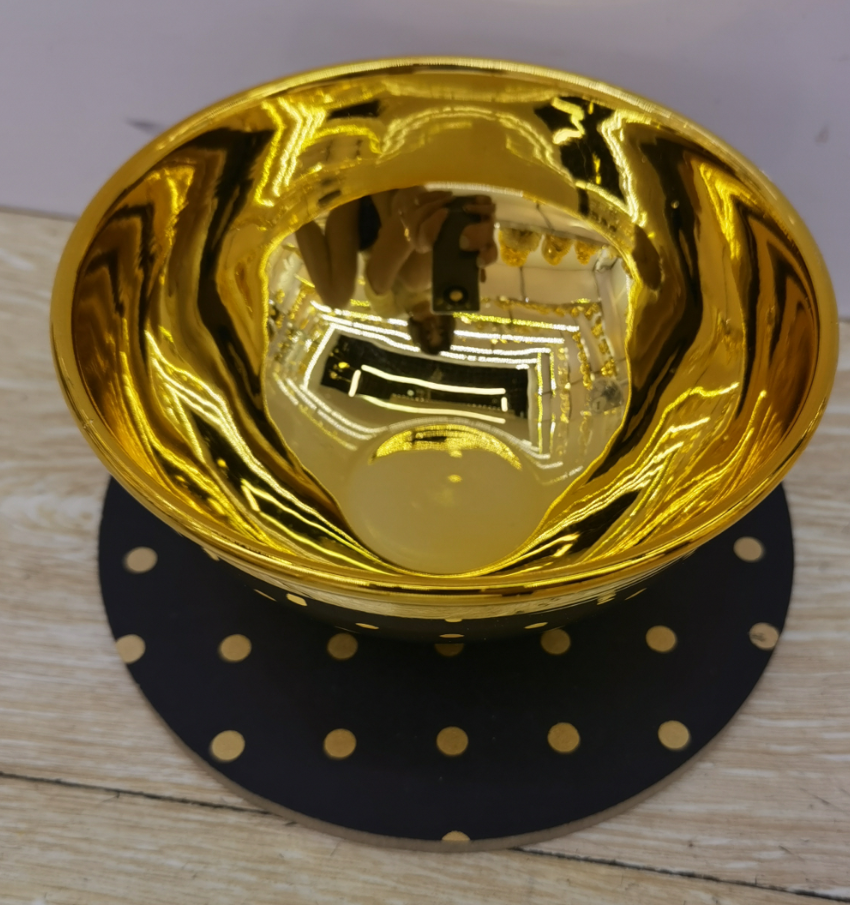 Weiwei Craft Metal Handicrafts, home decoration ornaments, Metal electroplated ironwork decorative bowls, 77