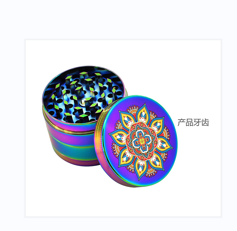 彩喷花纹磨烟器产品图