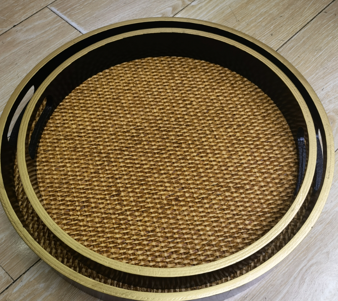 Home decoration wooden tray 88 Specification image