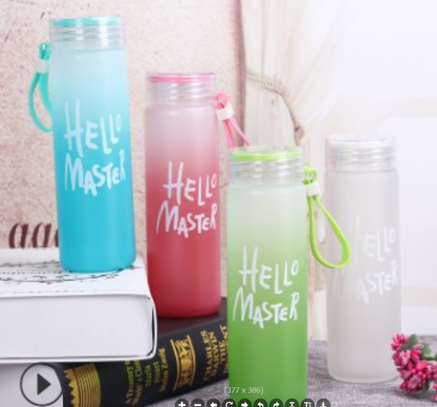 Frosted gradient glass cups are exclusively for export details Picture