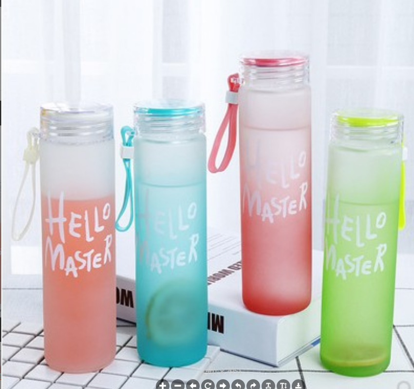 Frosted gradient glass cups are exclusively for export