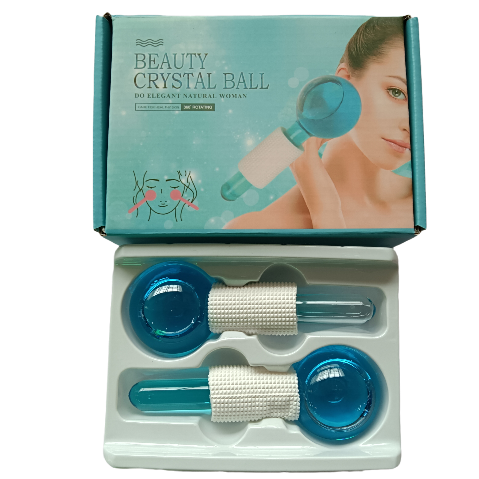 美容院玻璃美容冰波球 冰波能量水晶球冰敷冷疗按摩美容冰球 详情图2