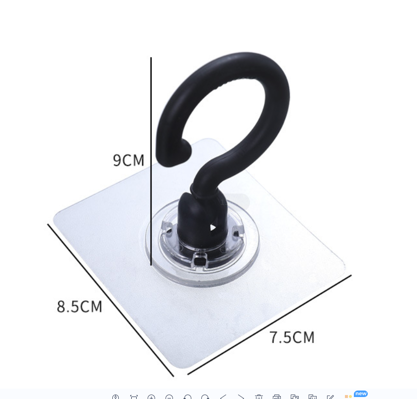 吸顶旋转挂钩强力粘钩细节图