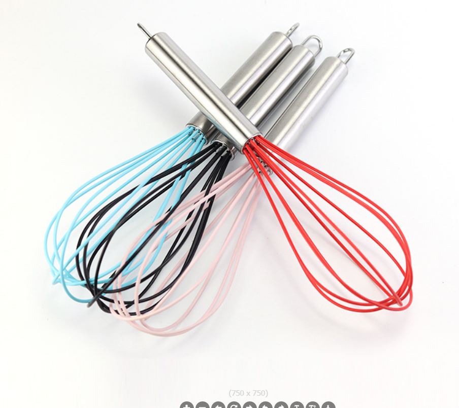 10-inch silicone colored egg beater for export Specification image
