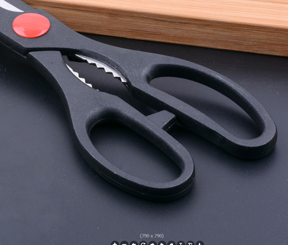 Stainless steel kitchen knife and scissors set for export Specification image