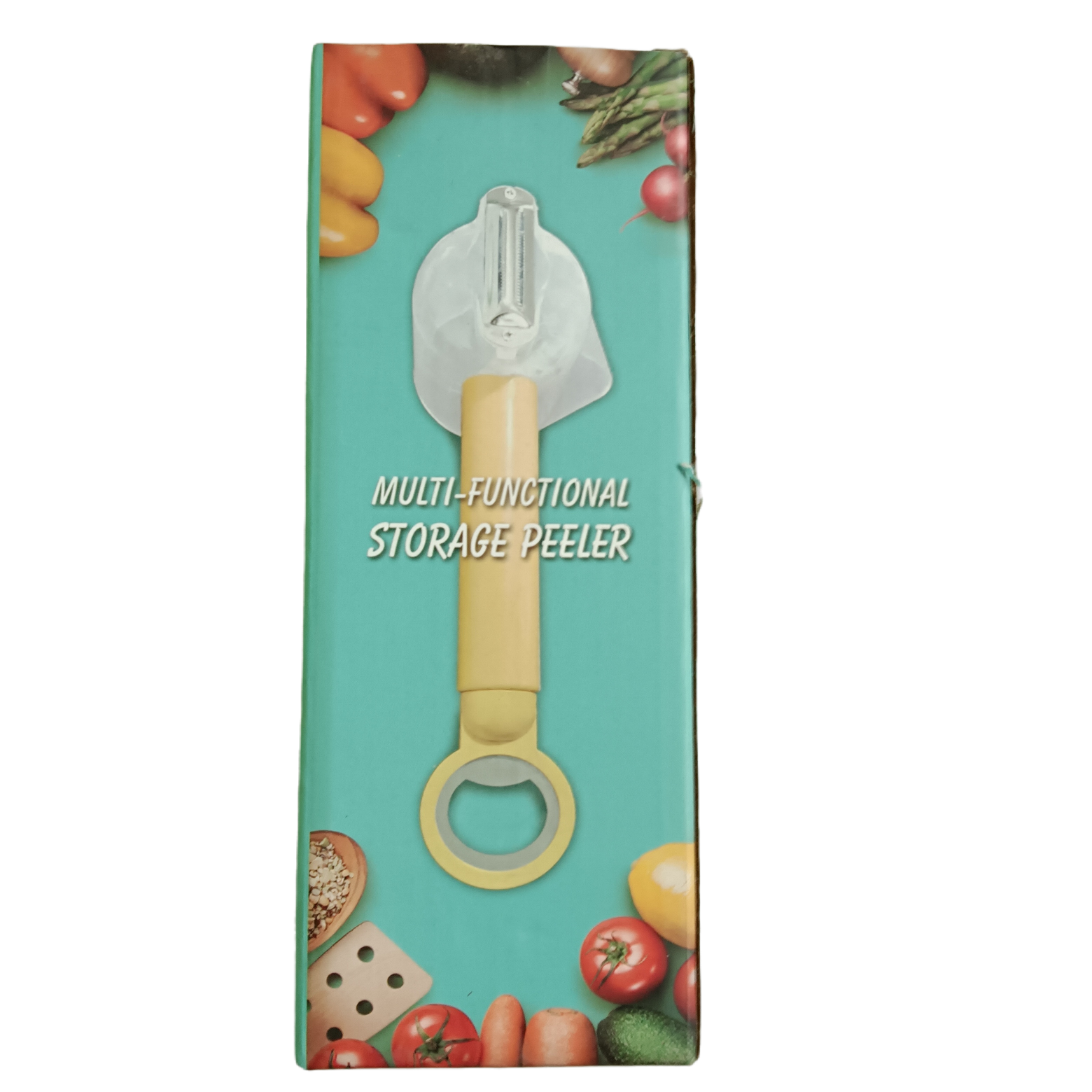 Multi-functional peeler with box peeler, cylindrical peeler and bottle opener, three-in-one fruit peeler details Picture