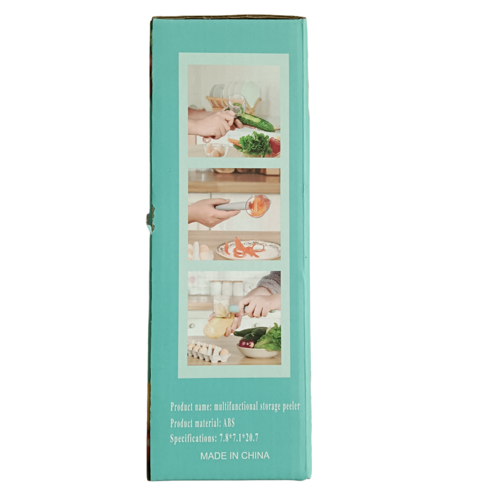 Multi-functional peeler with box peeler, cylindrical peeler and bottle opener, three-in-one fruit peeler Application Scenario