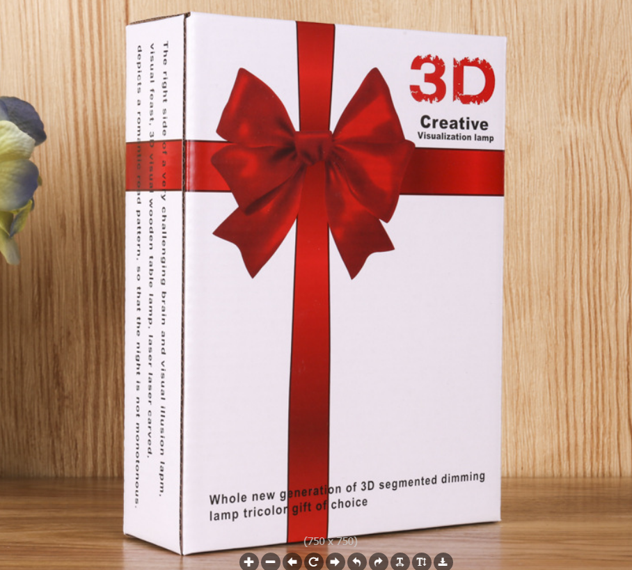 Smart home 3d night light for export only Specification image