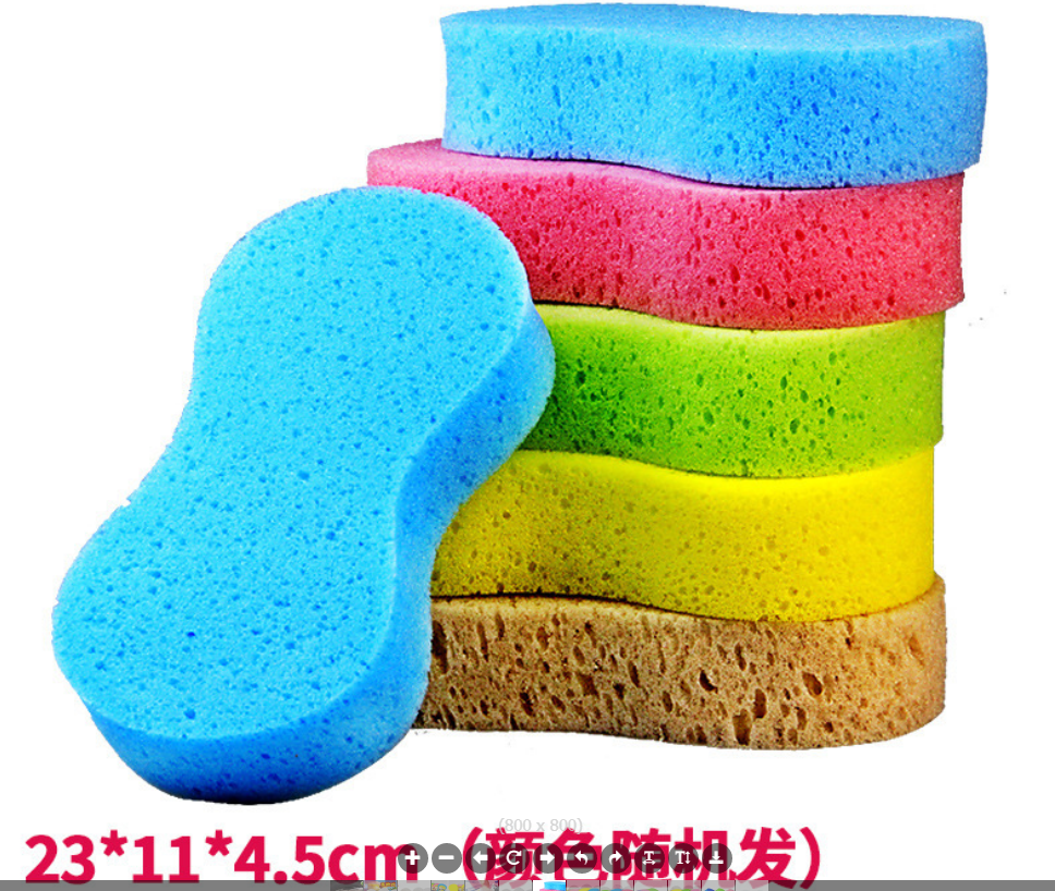 8-shaped compressed sponge blocks are exclusively for export Application Scenario