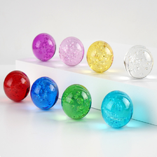厂家批发多尺寸水晶光面圆球 20mm水晶球冰裂球 水晶圆球配件 定制尺寸