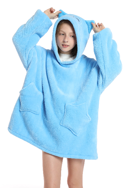 Children's pajamas, flip-top cold-proof clothing, cold-proof clothing, double-layer thickened lambskin pajamas, cartoon hooded clothes detail image 9