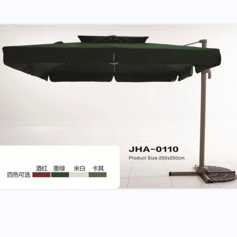 JHA-0110 （2.5*2.5米 户外休闲太阳伞 庭院伞 铝 双顶罗马伞）图