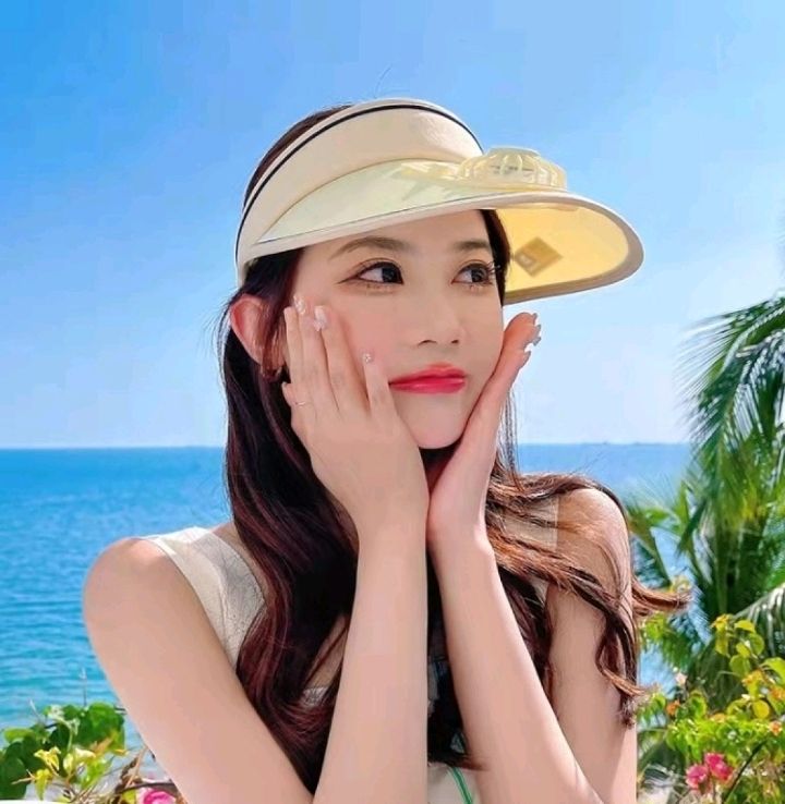 空顶帽防紫外线夏季凉帽可充电风扇帽子大檐男女同款太阳帽成人详情图9