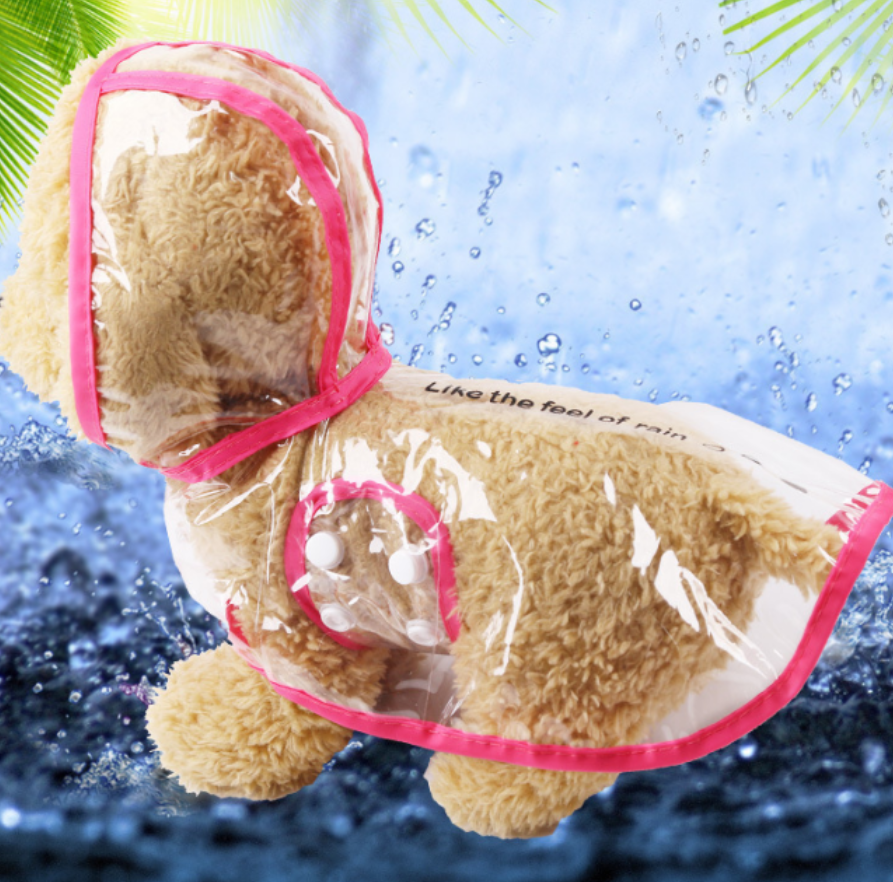 狗狗猫咪透明雨衣