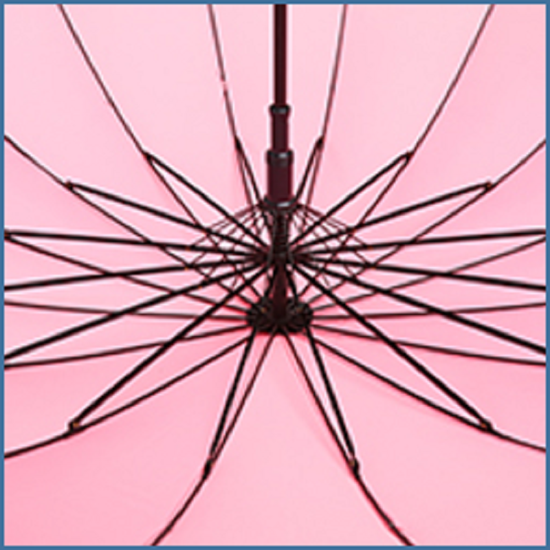 雨伞/半自动钢骨伞/加条碰击布产品图