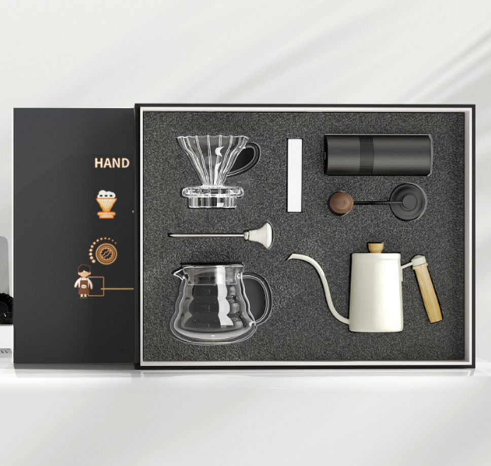Hand-cranked bean grinder set details Picture
