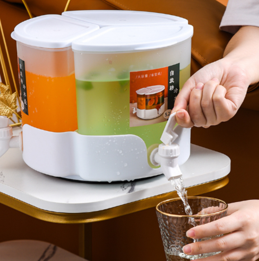 Three-compartment cold water bucket for export Specification image